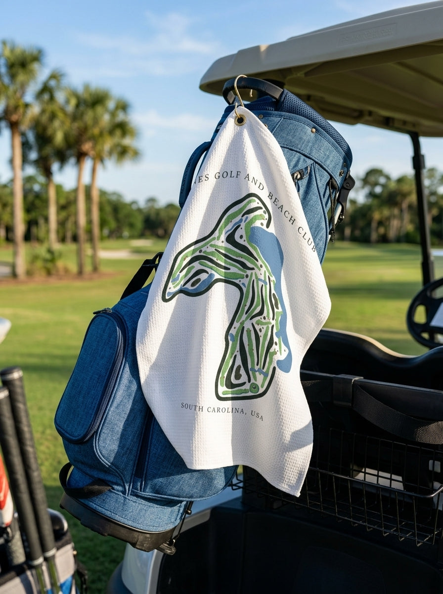 Dunes Golf and Beach Club, Golf Course Towel South Carolina | Golf Course Print Towels