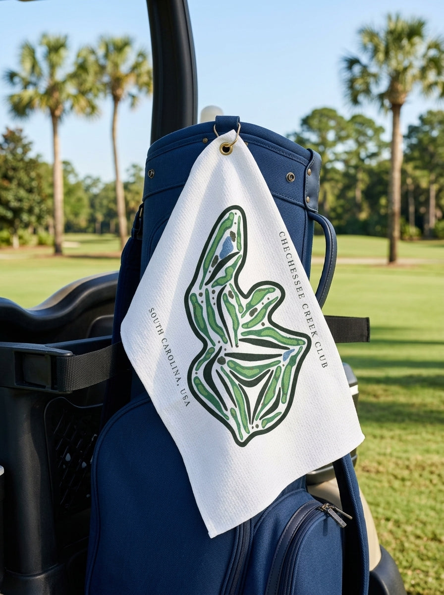 Chechessee Creek Club, Golf Course Towel, South Carolina | Golf Course Print Towels