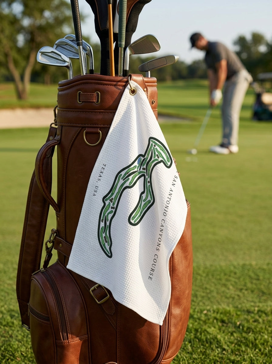 TPC San Antonio Canyons Course , Golf Course Towel, Texas | Golf Course Print Towels