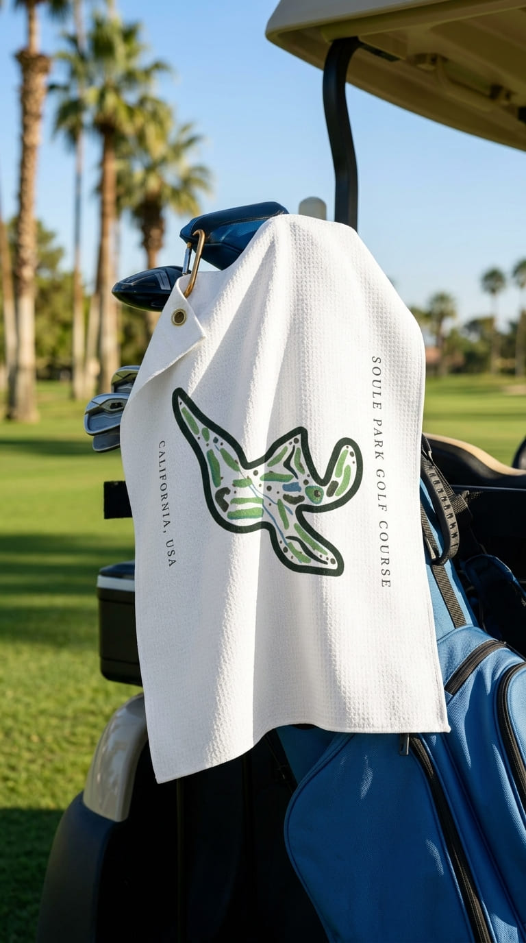 Soule Park Golf Course Print, California | Golf Course Print Towels | Golf Course Microfiber