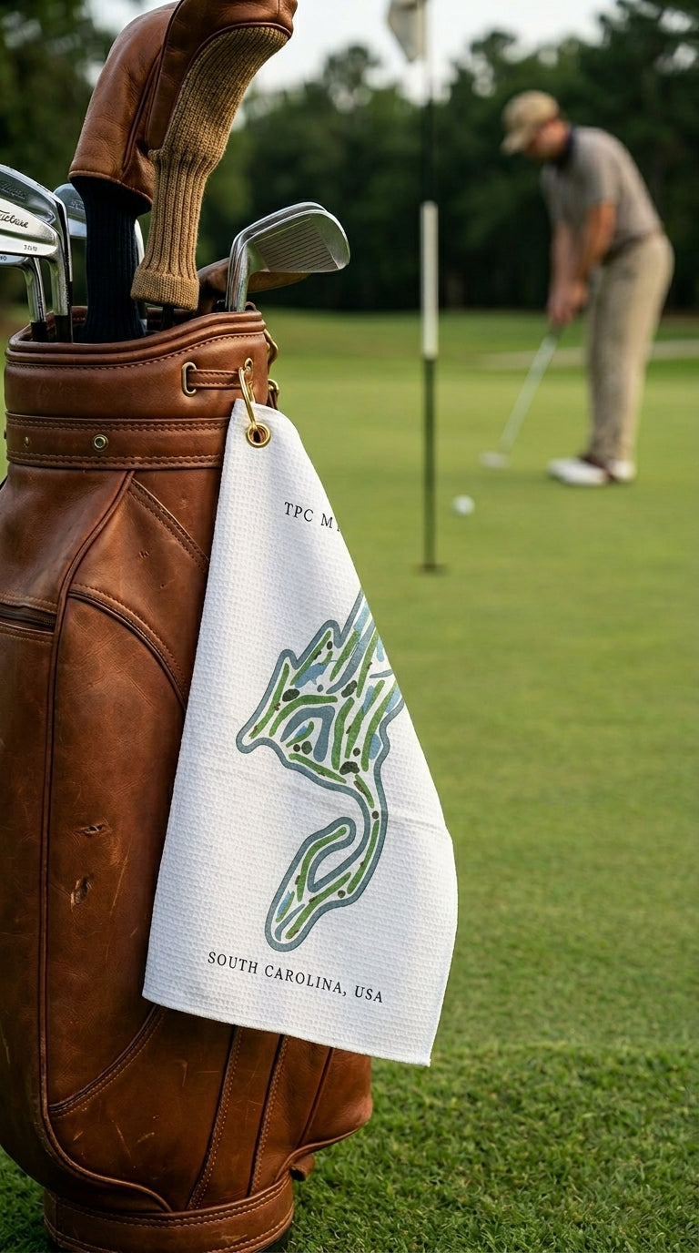 TPC Myrtle Beach Golf Course Prints, South Carolina | Golf Course Print Towels | Golf Course Microfiber