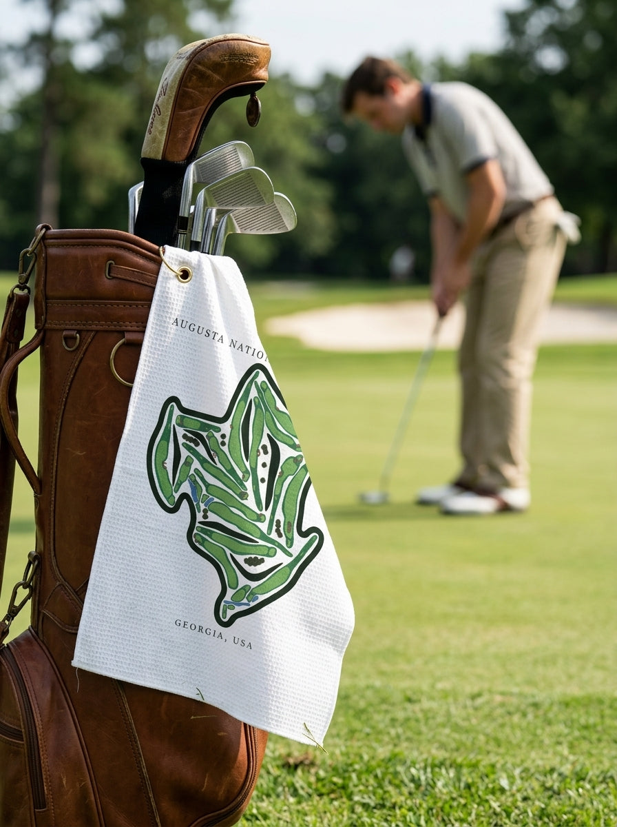 Augusta National Golf Club, Golf Course Print, Georgia | Golf Course Print Towels | Golf Course Microfiber
