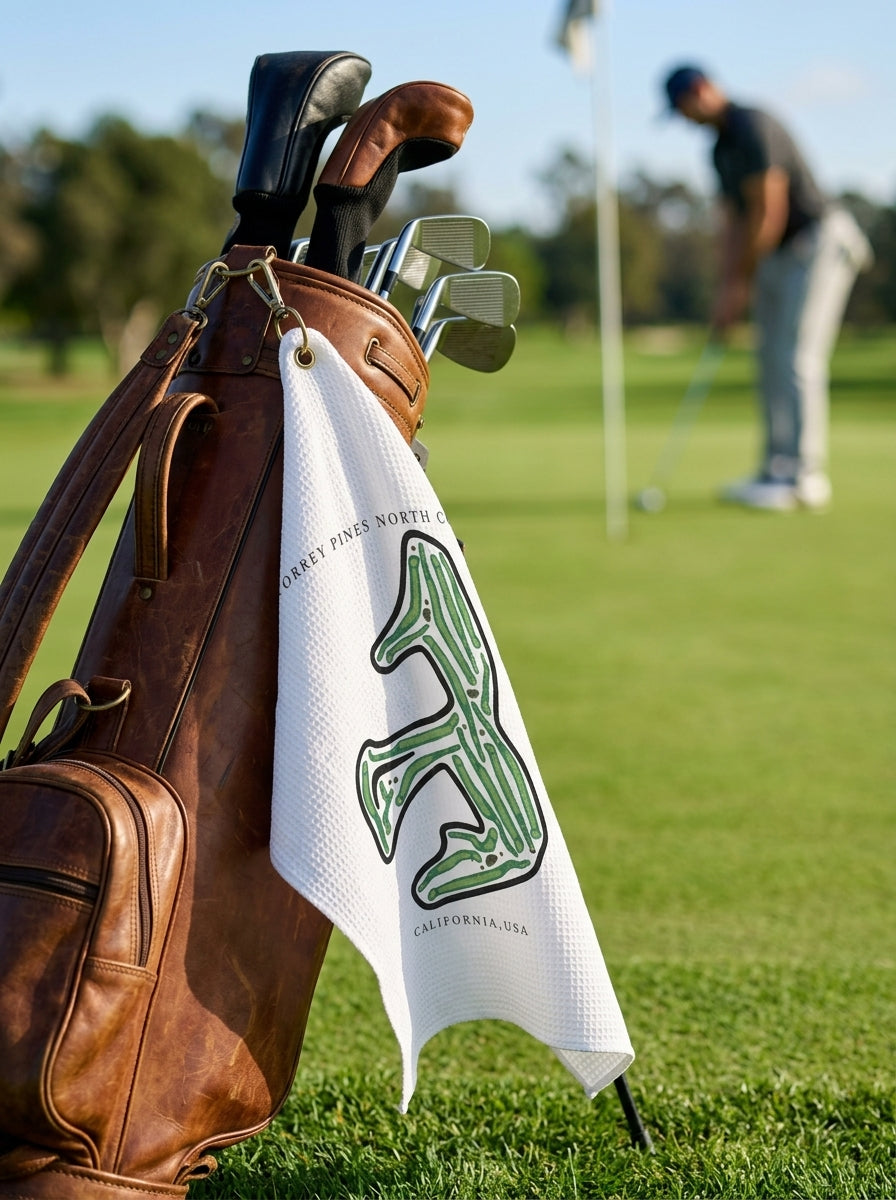Torrey Pines North Course, Golf Course Print, North Carolina | Golf Course Print Towels | Golf Course Microfiber