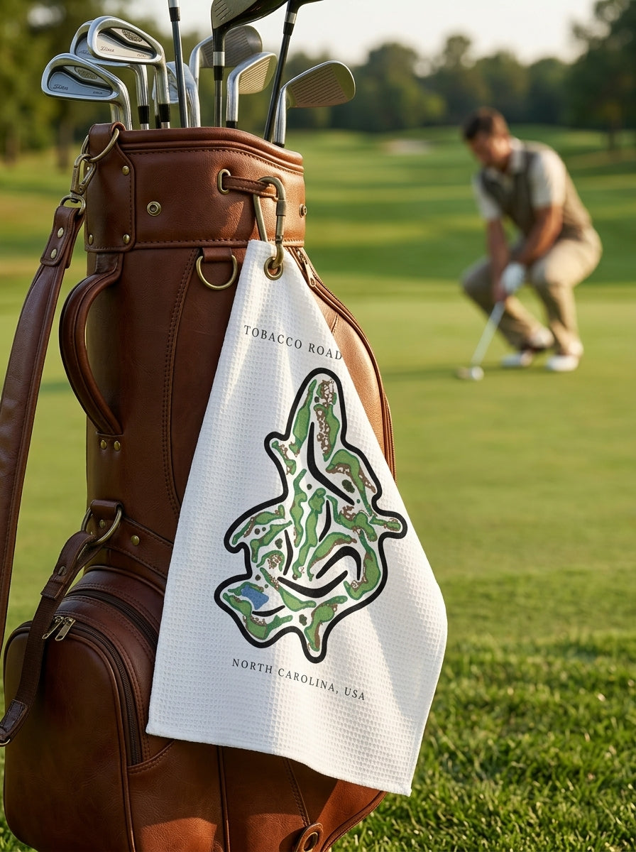 Tobacco Road Golf Club, Golf Course Print, North Carolina | Golf Course Print Towels | Golf Course Microfiber
