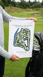 Chambers Bay Golf Course Prints, Washington | Golf Course Print Towels | Golf Course Microfiber