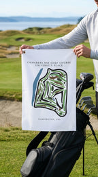 Chambers Bay Golf Course Prints, Washington | Golf Course Print Towels | Golf Course Microfiber