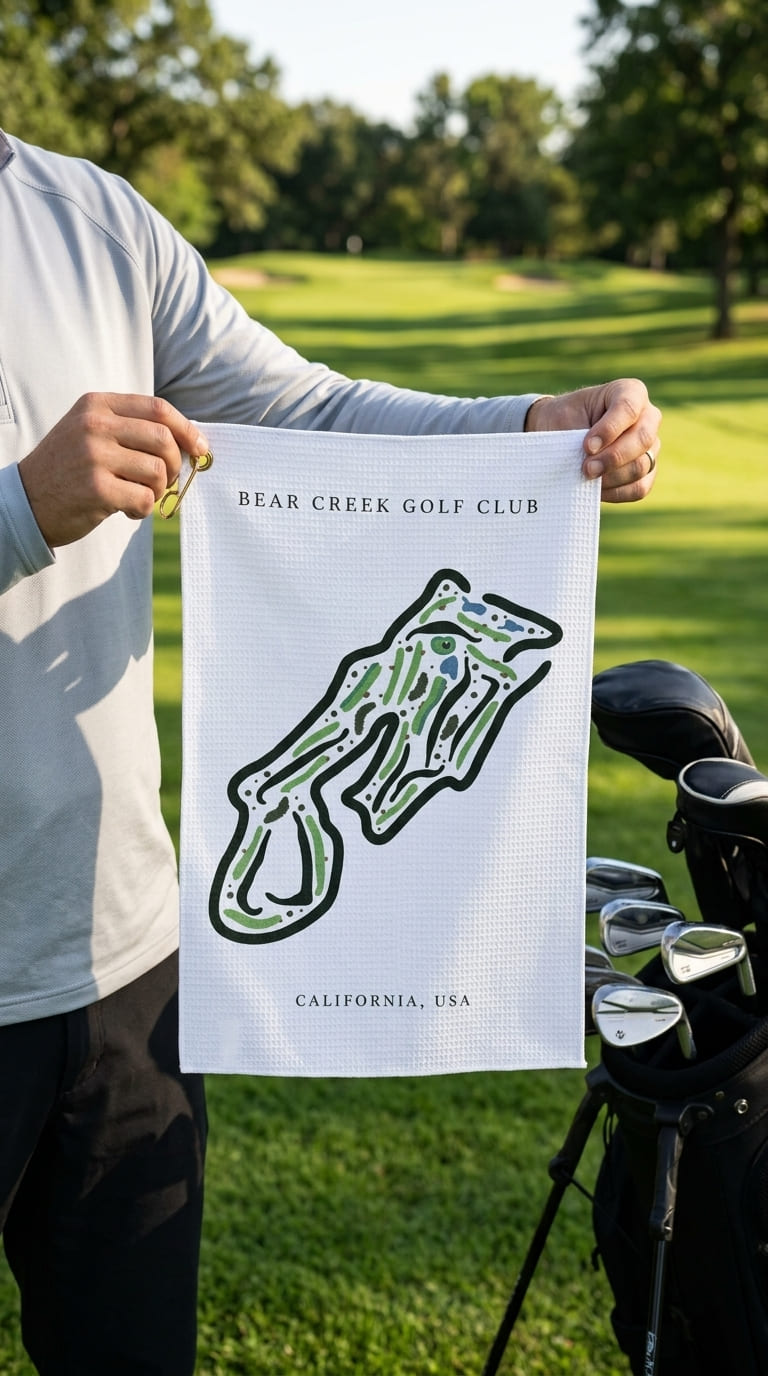 Bear Creek Golf Club, Golf Course Print, California | Golf Course Print Towels | Golf Course Microfiber
