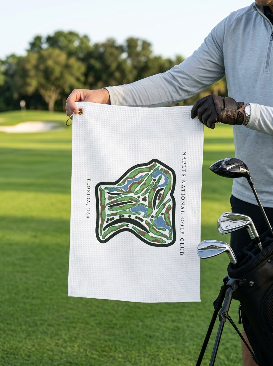 Naples National Golf Club, Golf Course Towel, Florida | Golf Course Print Towels