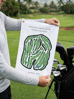 Wailea Golf Club Gold Course, Golf Course Towel, Hawaii | Golf Course Print Towels