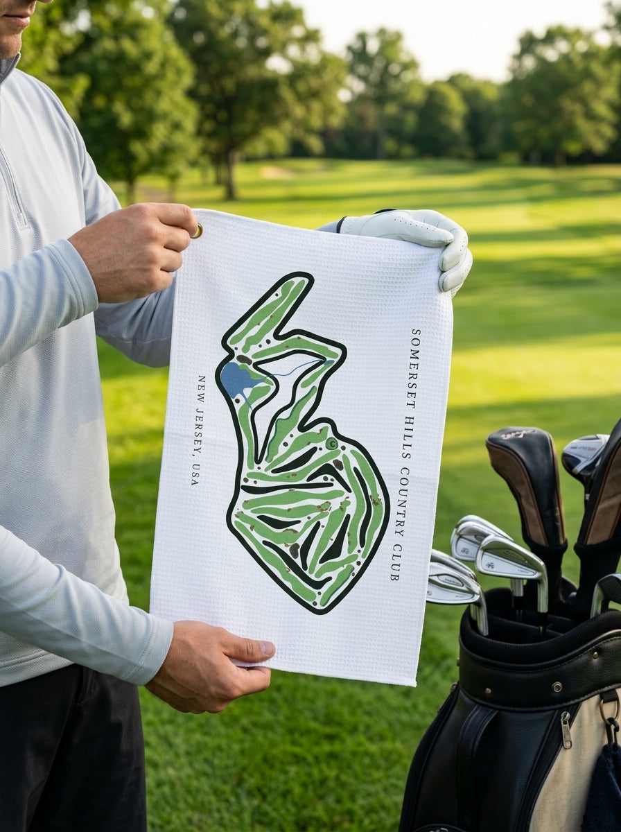 Somerset Hills Country Club, Golf Course Towel, New Jersey | Golf Course Print Towels