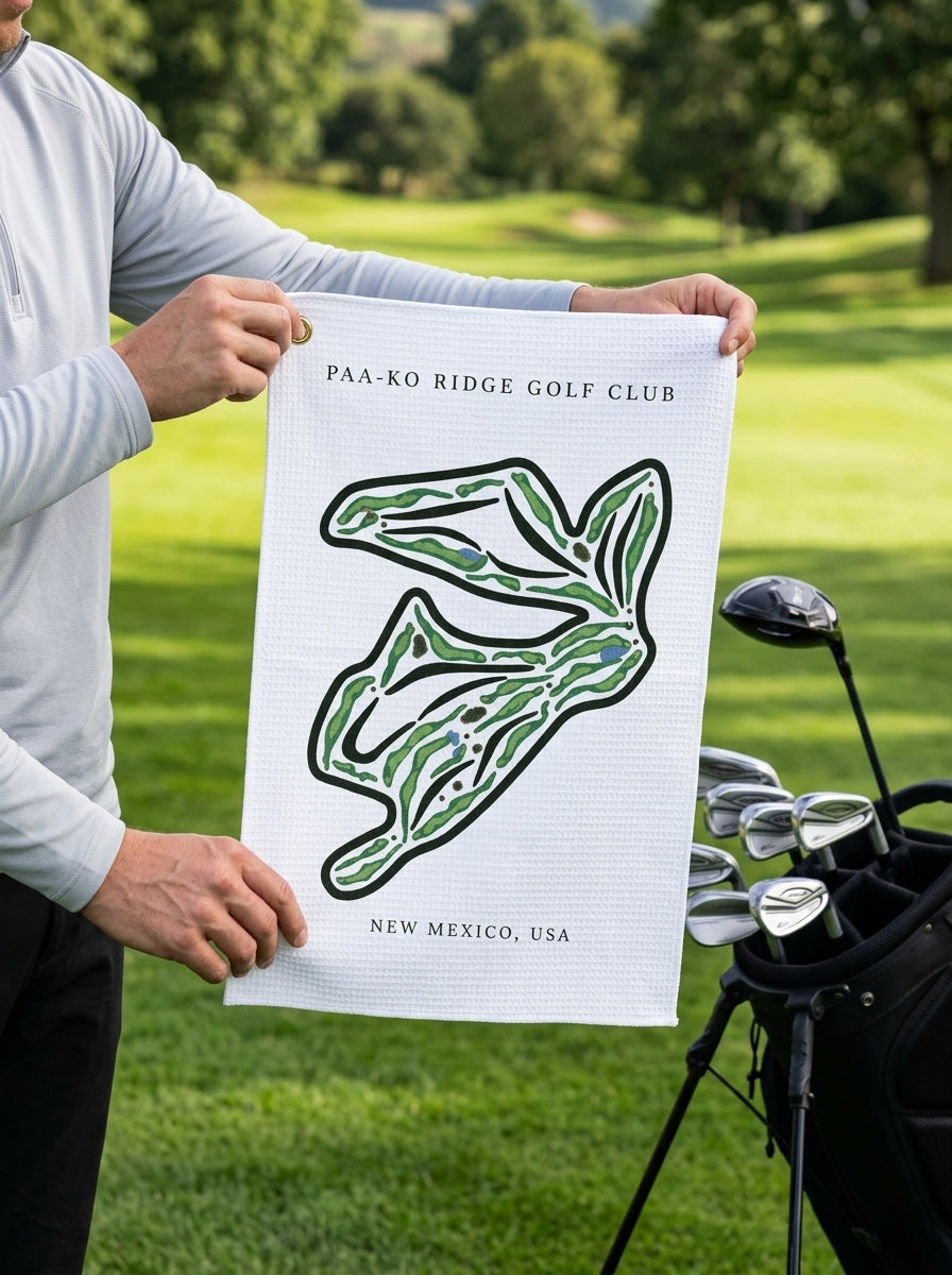 Paa-Ko Ridge Golf Club, Golf Course Towel, New Mexico | Golf Course Print Towels