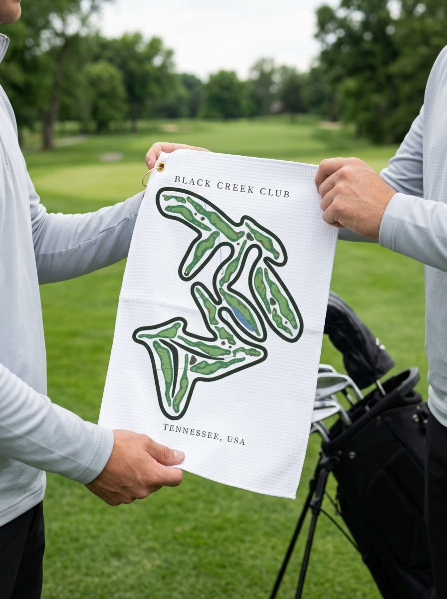 Black Creek Club, Golf Course Towel, Tennessee | Golf Course Print Towels