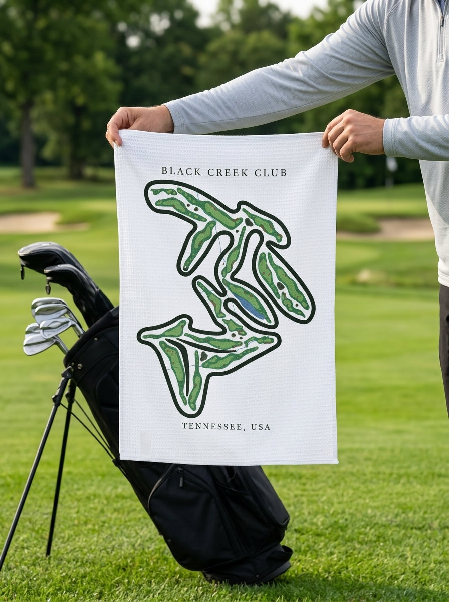 Black Creek Club, Golf Course Towel, Tennessee | Golf Course Print Towels