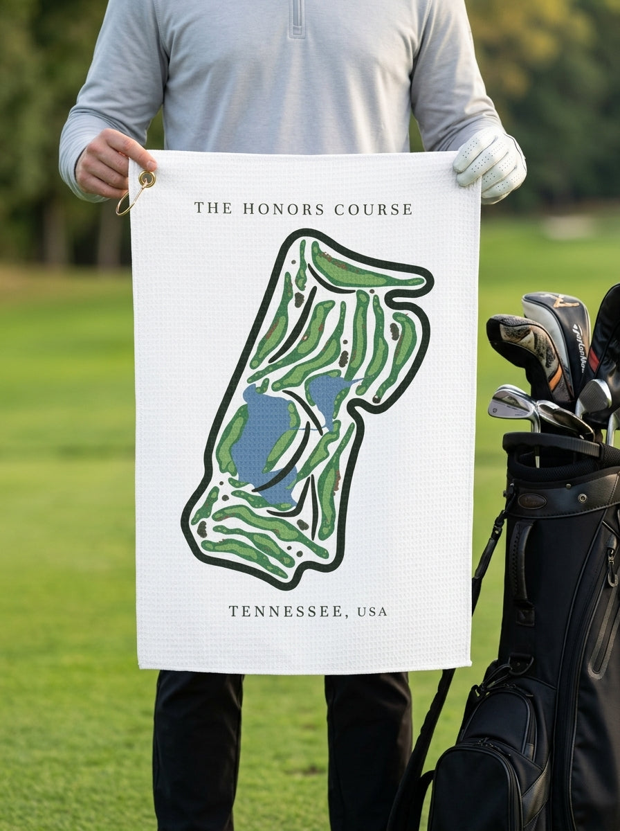 The Honors Course, Golf Course Towel, Tennessee | Golf Course Print Towels