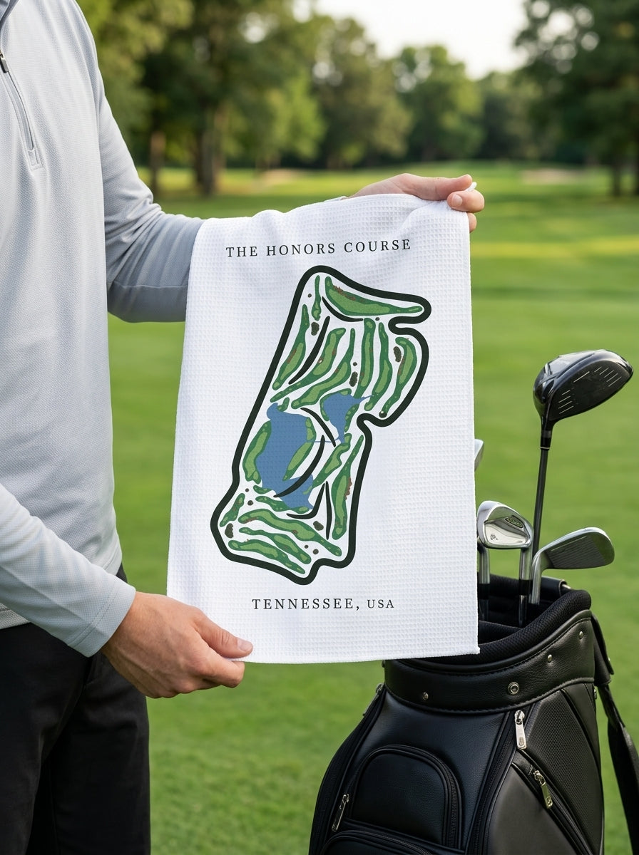 The Honors Course, Golf Course Towel, Tennessee | Golf Course Print Towels