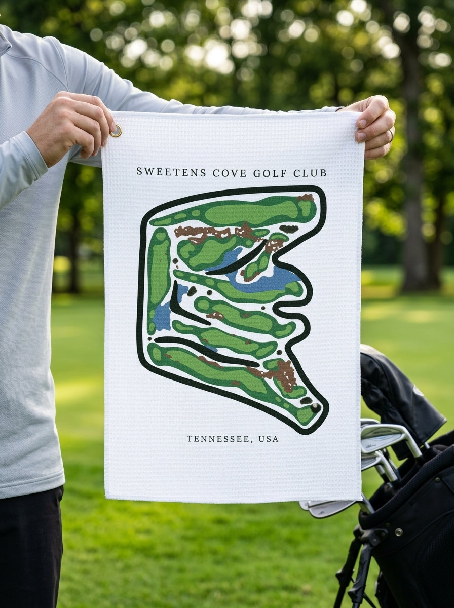 Sweetens Cove Golf Club, Golf Course Towel, Tennessee | Golf Course Print Towels