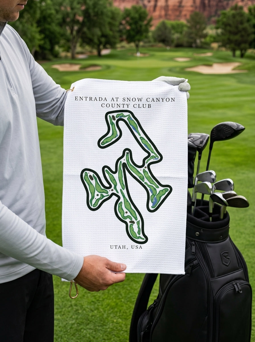 Entrada at Snow Canyon County Club, Golf Course Towel, Utah | Golf Course Print Towels