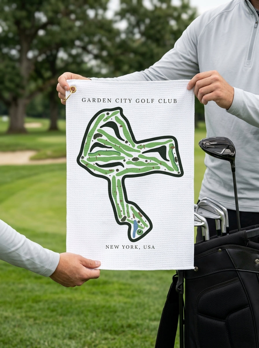 Garden City Golf Club, Golf Course Towel, New York | Golf Course Print Towels