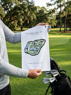Caledonia Golf and Fish Club, Golf Course Towel, South Carolina | Golf Course Print Towels