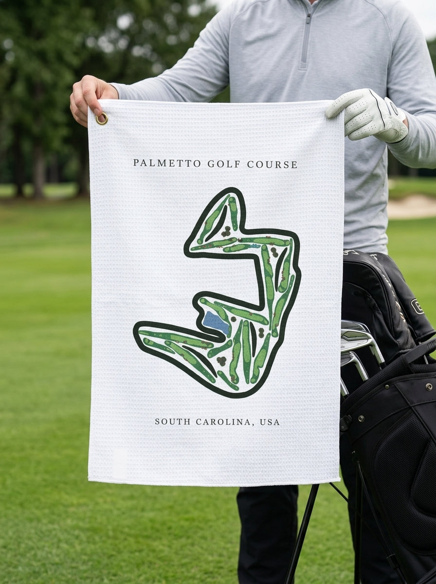 Palmetto Golf Course, Golf Course Towel, South Carolina | Golf Course Print Towels