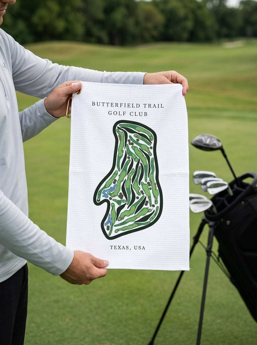 Butterfield Trail Golf Club, Golf Course Towel, Texas | Golf Course Print Towels