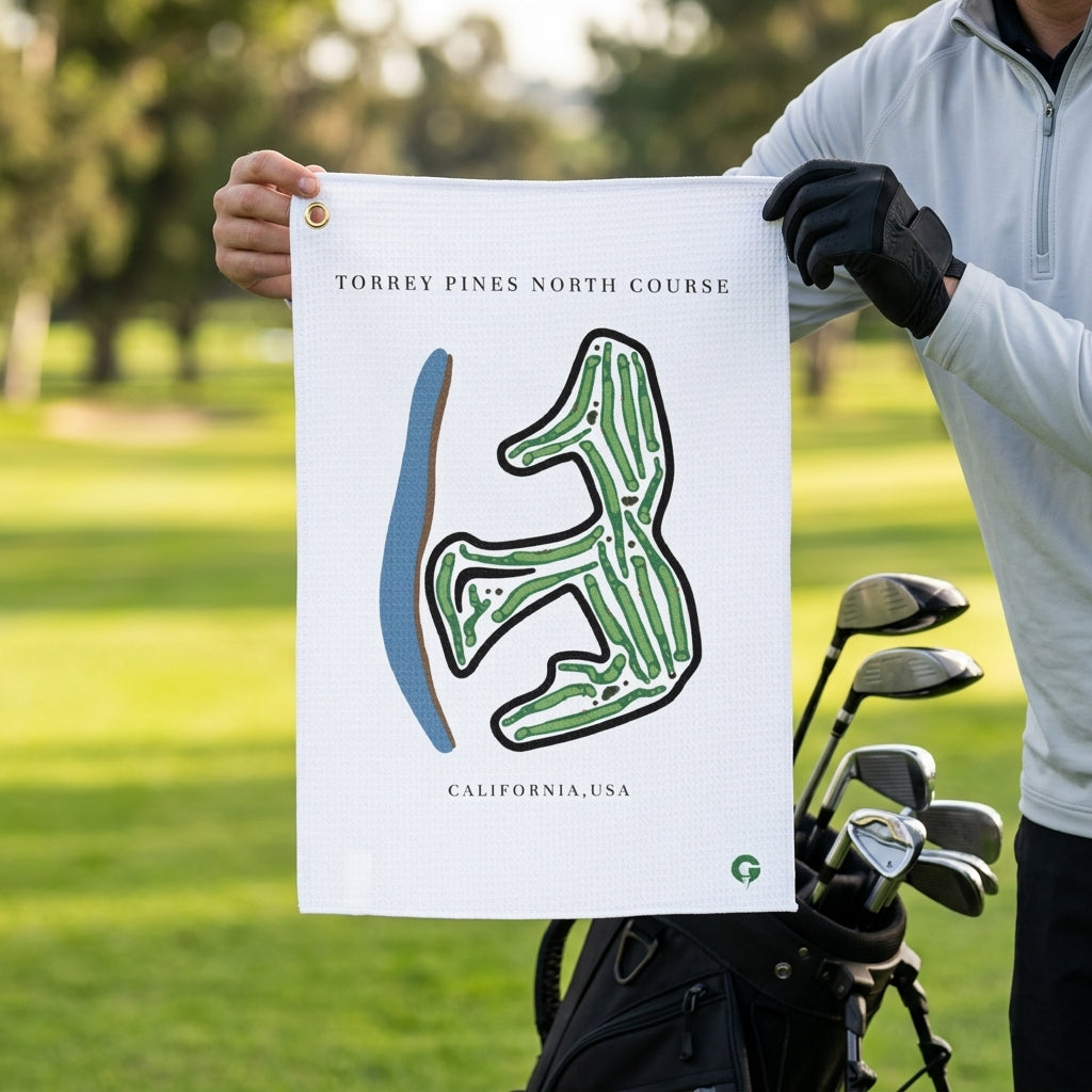 Custom Golf Course Towel | Golf Course Prints, Golf Course Print Towels, Golf Course Microfiber