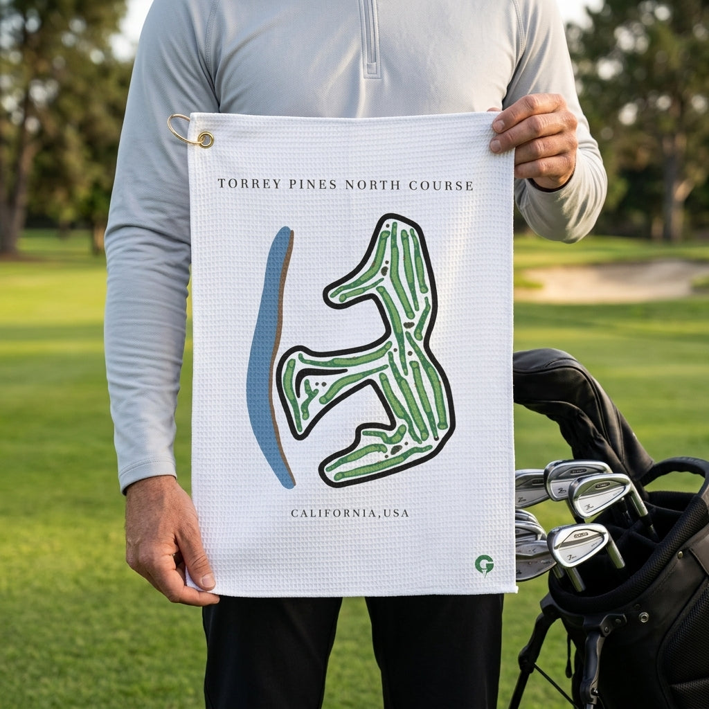 Custom Golf Course Towel | Golf Course Prints, Golf Course Print Towels, Golf Course Microfiber