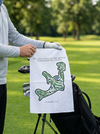 RTJ Golf Trail Schoolmaster Course Towel, Alabama | Microfiber Map Towel