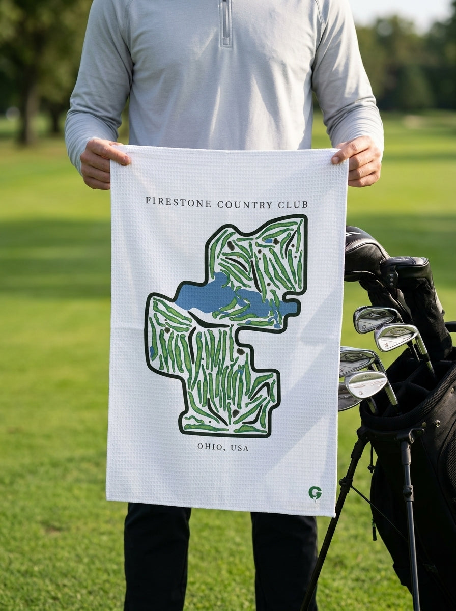 Firestone Country Club Golf Course Prints, Ohio | Golf Course Print Towels | Golf Course Microfiber