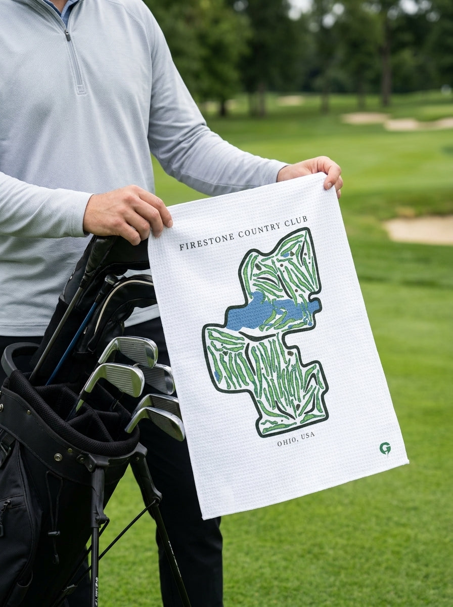 Firestone Country Club Golf Course Prints, Ohio | Golf Course Print Towels | Golf Course Microfiber