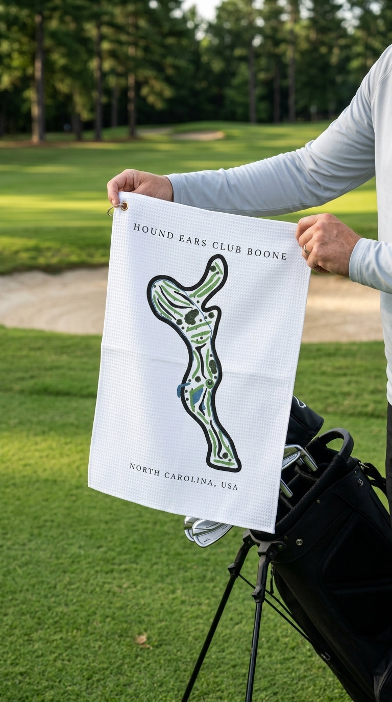Hound Ears Club Golf Course Prints, North Carolina | Golf Course Print Towels | Golf Course Microfiber