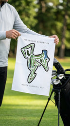 Pinehurst Resort #8 Golf Course Prints, North Carolina | Golf Course Print Towels | Golf Course Microfiber