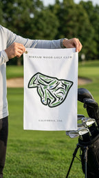 Birnam Wood Golf Club, Golf Course Print, California | Golf Course Print Towels | Golf Course Microfiber