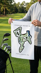 Pinehurst Resort #8 Golf Course Prints, North Carolina | Golf Course Print Towels | Golf Course Microfiber