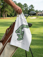 Pinehurst Resort No. 2 Country Club Golf Course Print, North Carolina | Golf Course Print Towels | Golf Course Microfiber