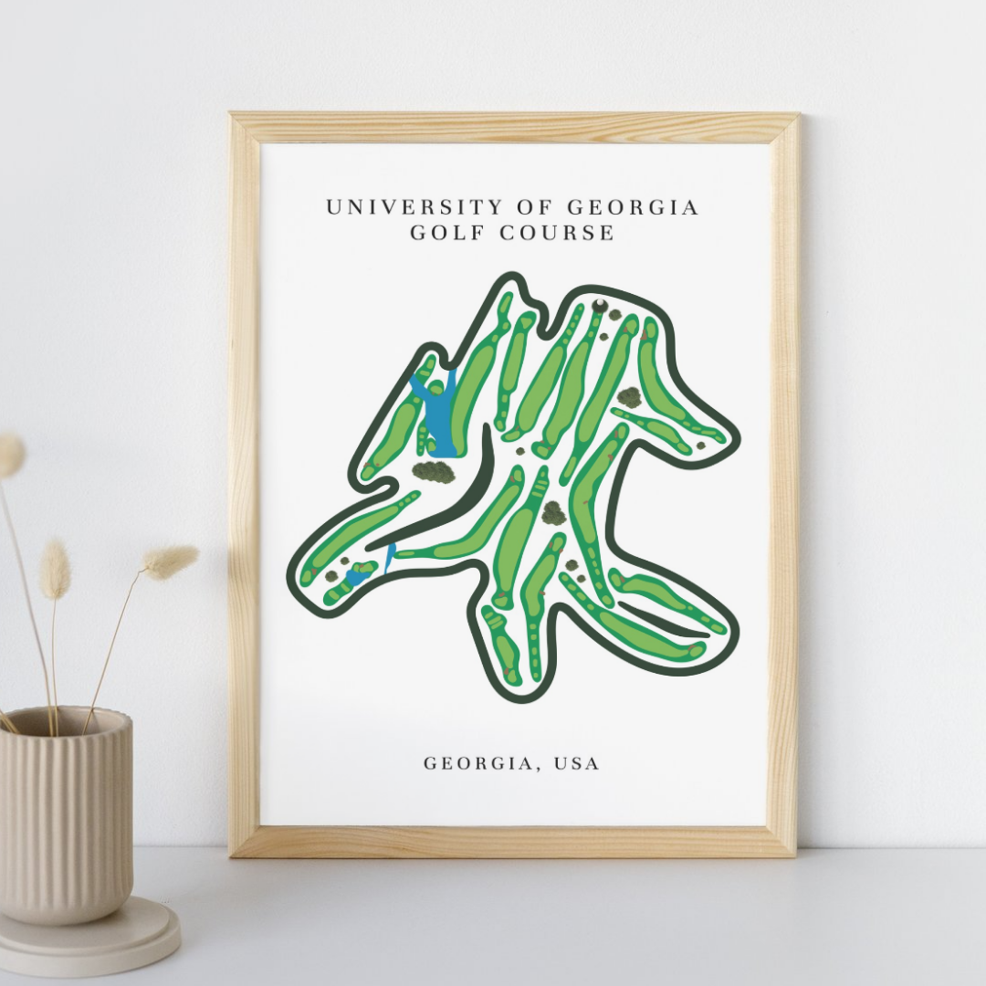 University of Georgia Golf Course Print, Georgia