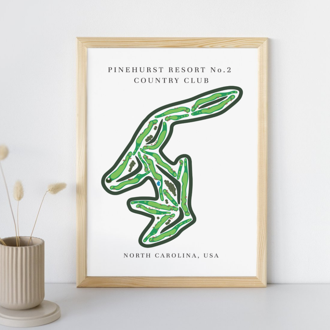 Pinehurst Resort No. 2 Country Club Golf Course Print, North Carolina
