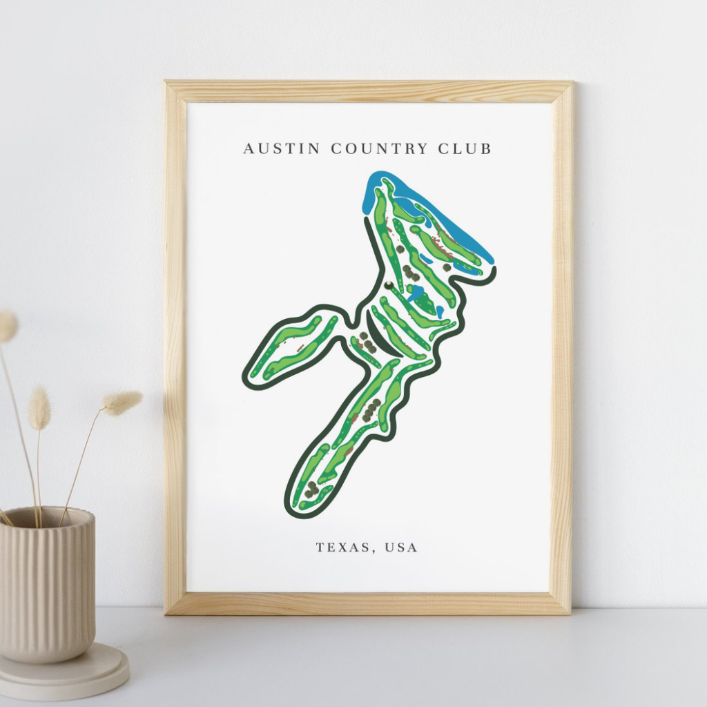 Austin Country Club, Golf Course Prints, Texas