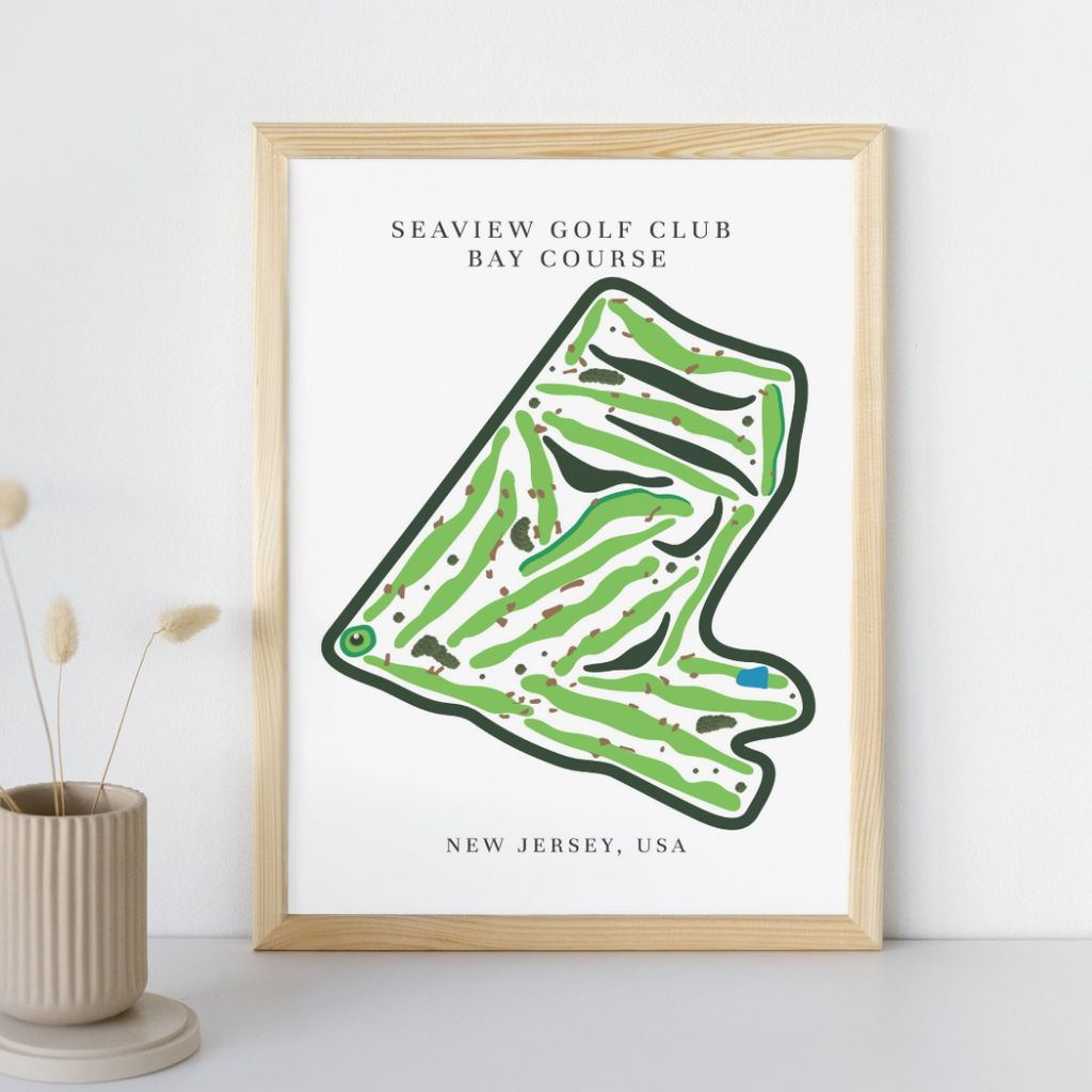 Seaview Golf Club - Bay Course, Golf Club, Golf Course Print,  New Jersey