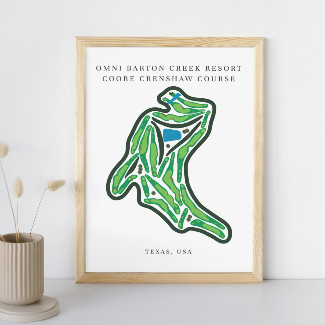 Omni Barton Creek Resort - Coore Crenshaw Course, Golf Course Prints, Texas