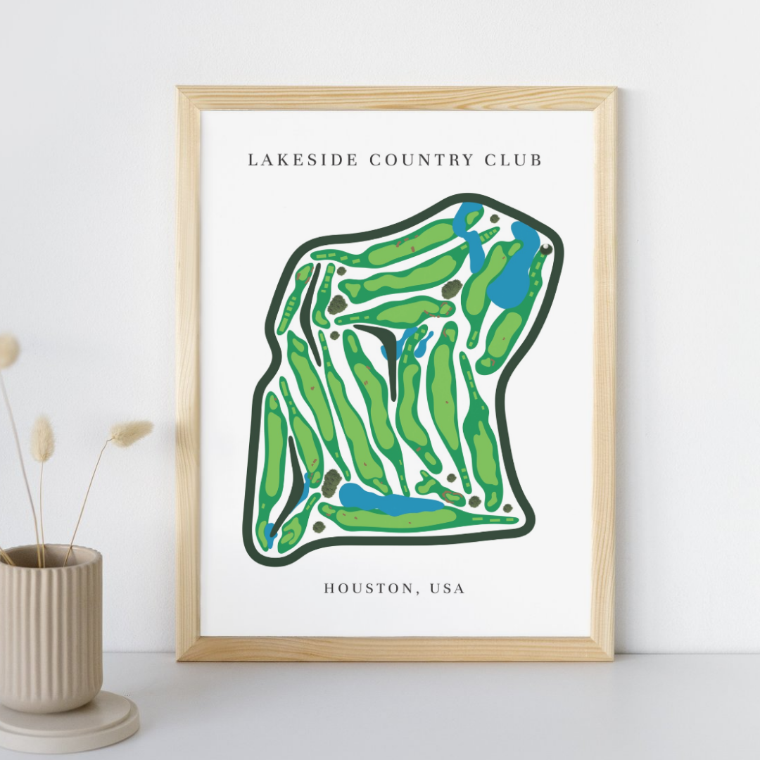 Lakeside Country Club, Golf Course Prints, Texas