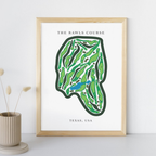 The Rawls Course, Golf Course Prints, Texas