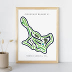 Pinehurst Resort #1 Golf Course Prints, North Carolina, Golf Map Artwork