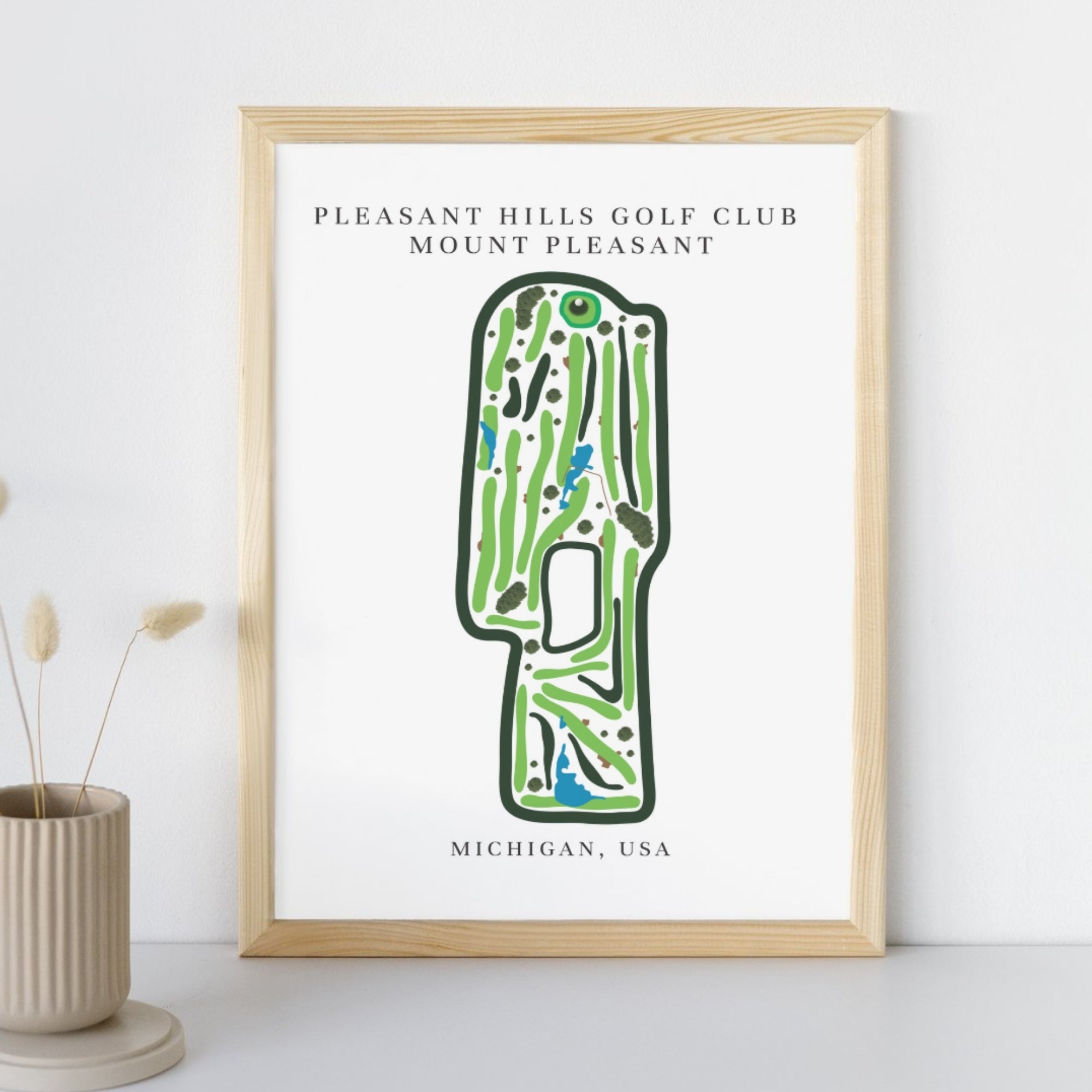 Pleasant Hills Golf Club, Golf Course Prints, Michigan