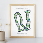 Aviara Golf Club Golf Course Prints, California, Golf Map Artwork