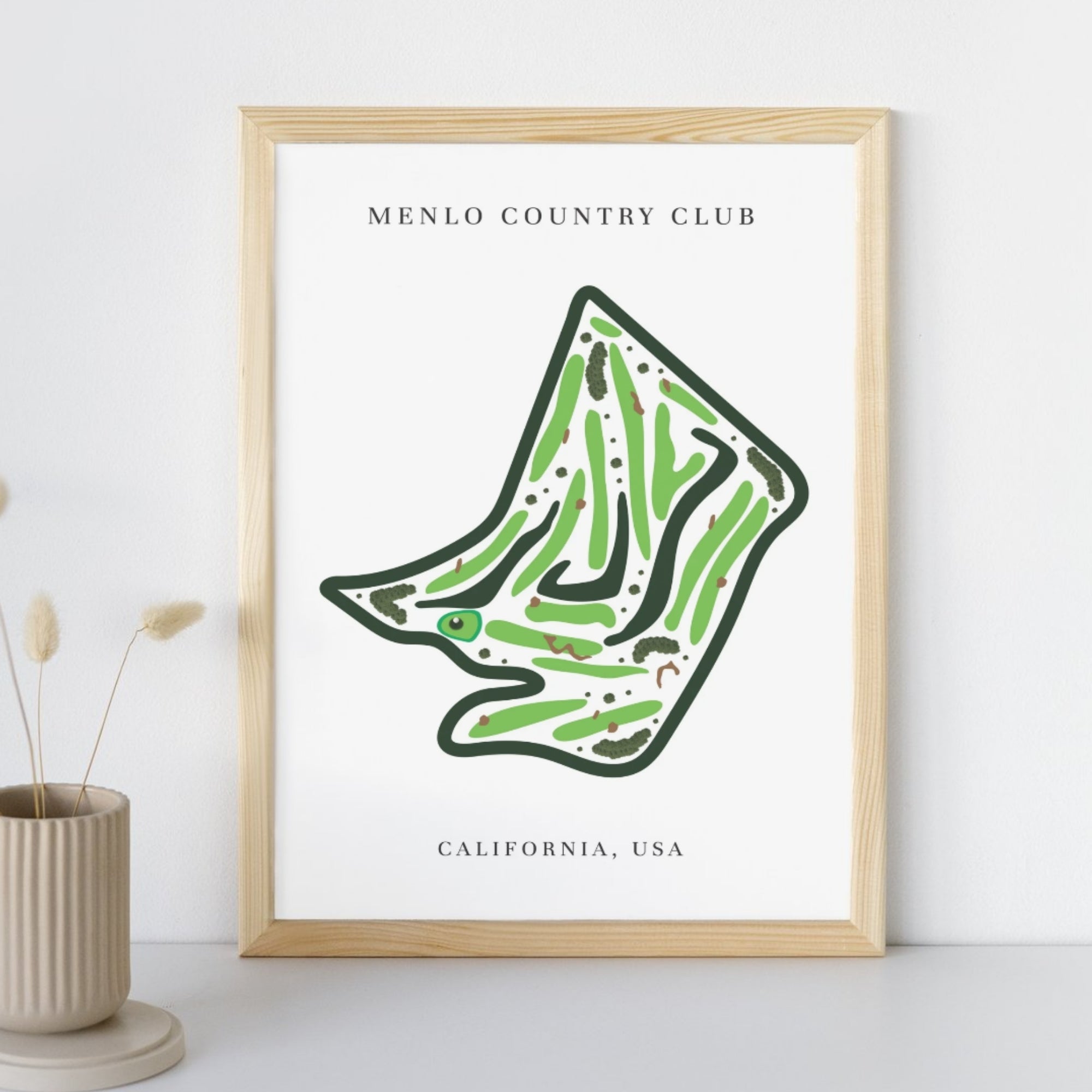 Menlo Country Club, Golf Course Print, California