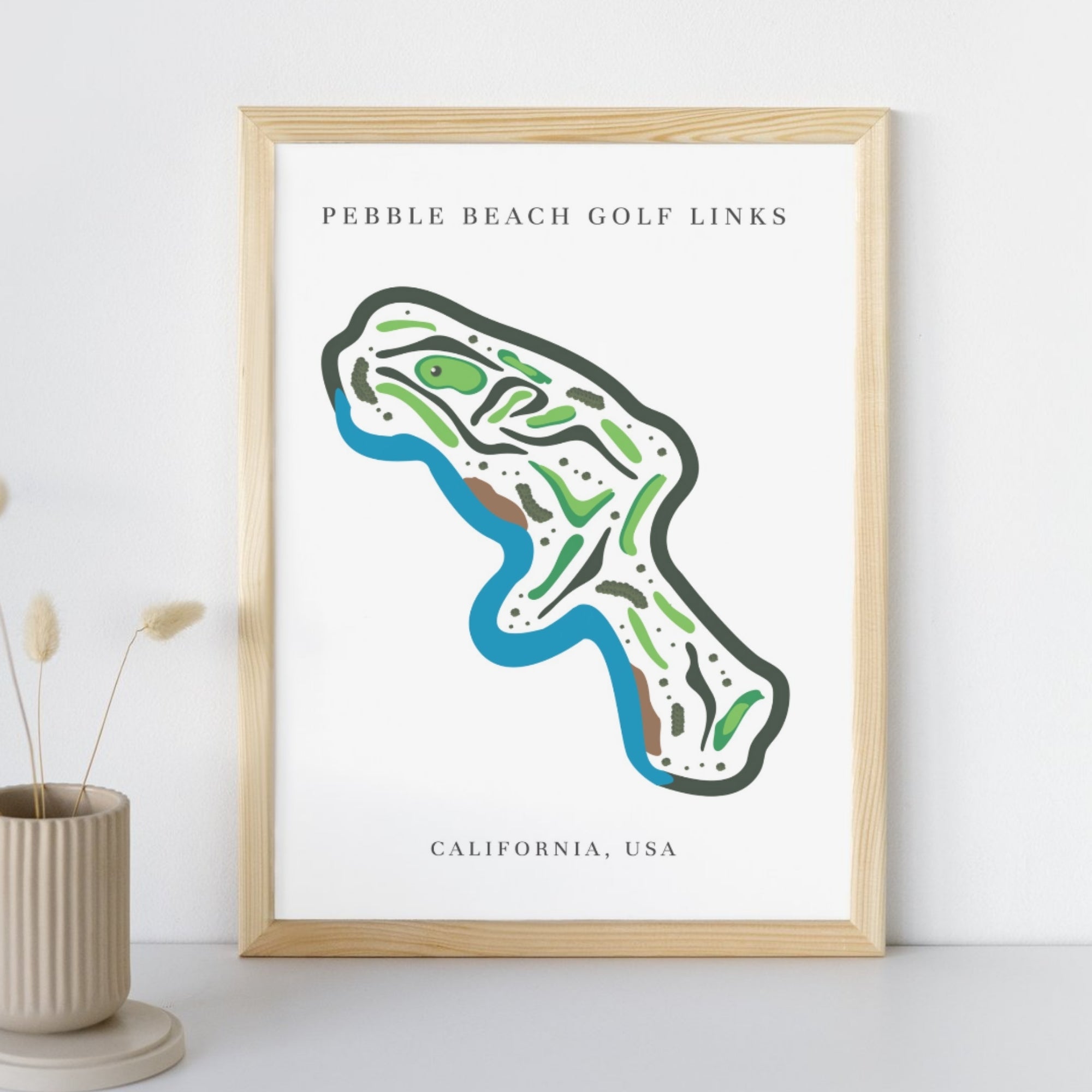 Pebble Beach Golf Links, Golf Course Print, California