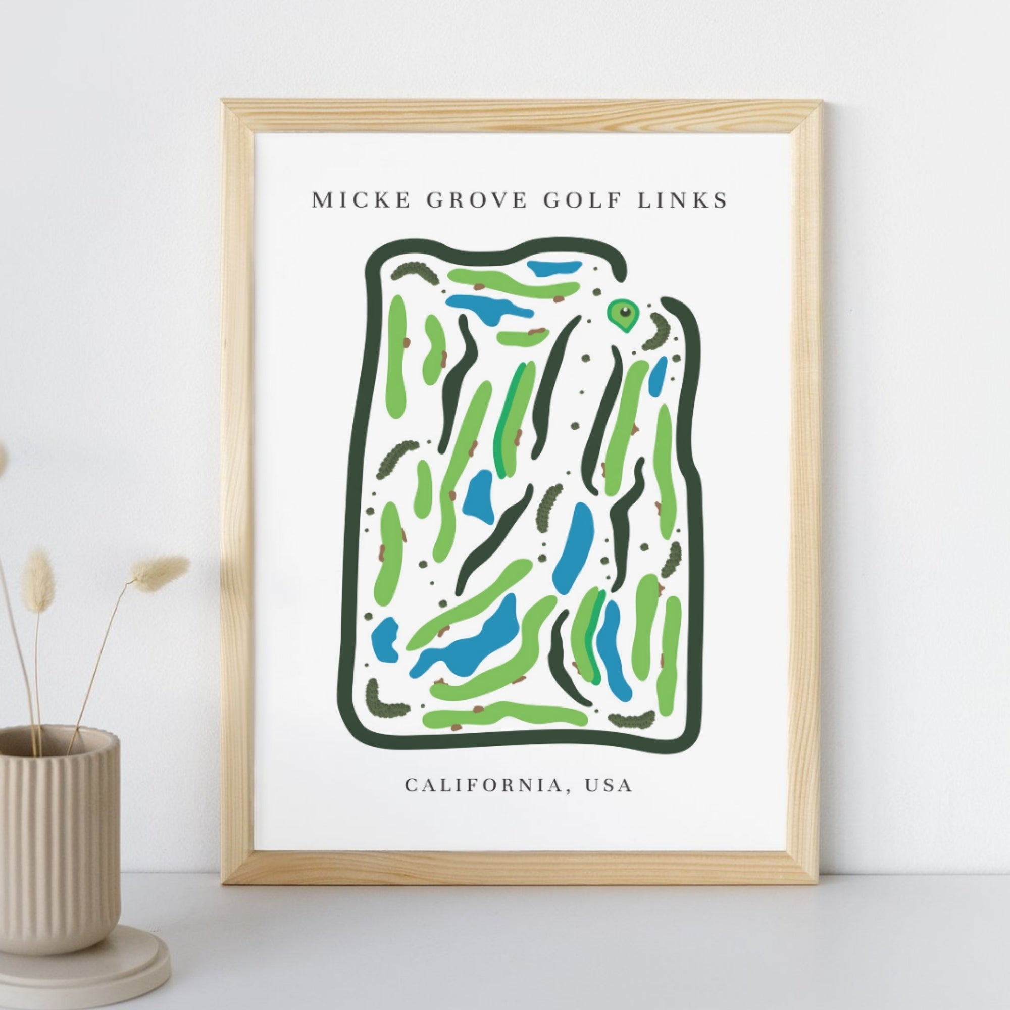 Micke Grove Golf Links, Golf Course Print, California