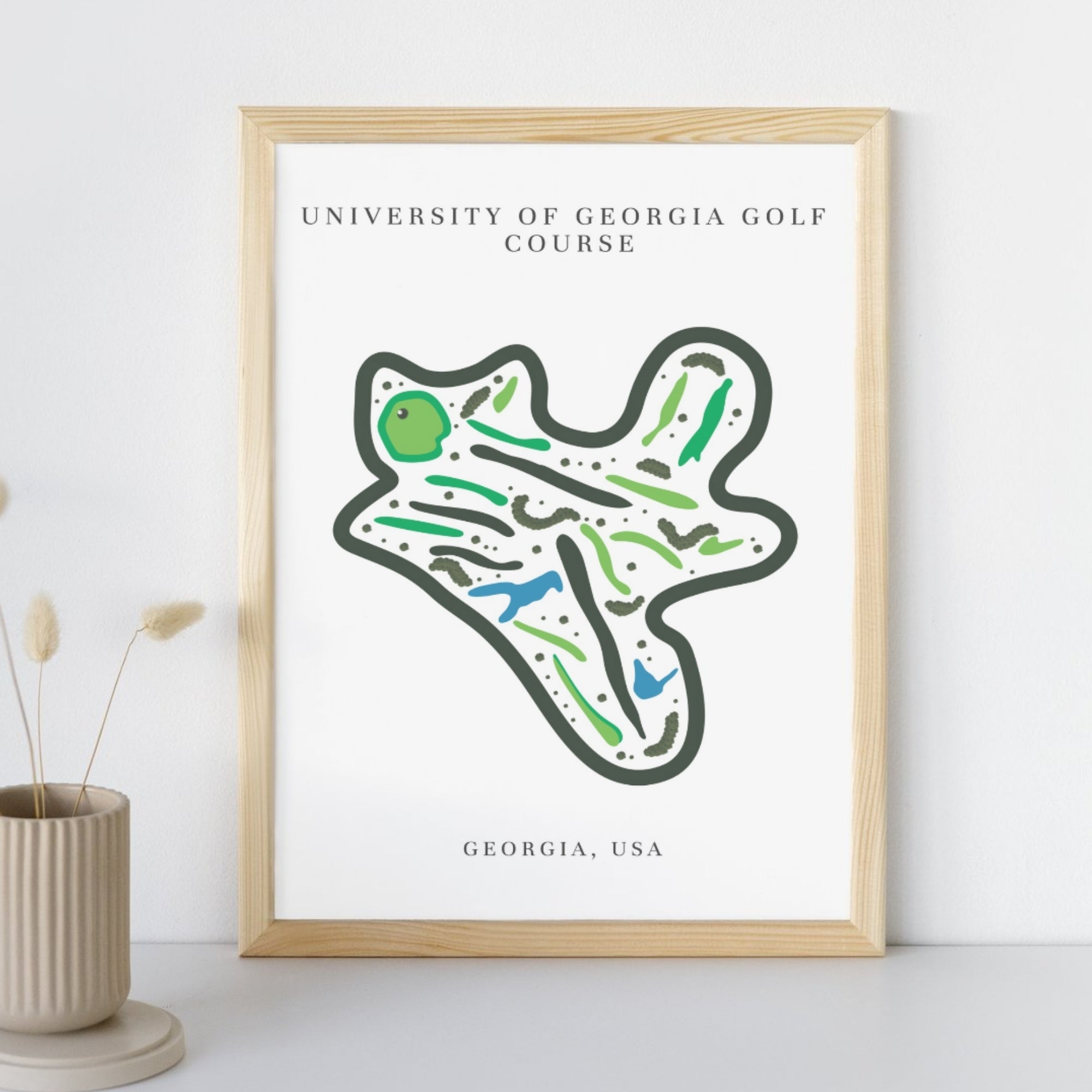 University of Georgia Golf Course Print, Georgia