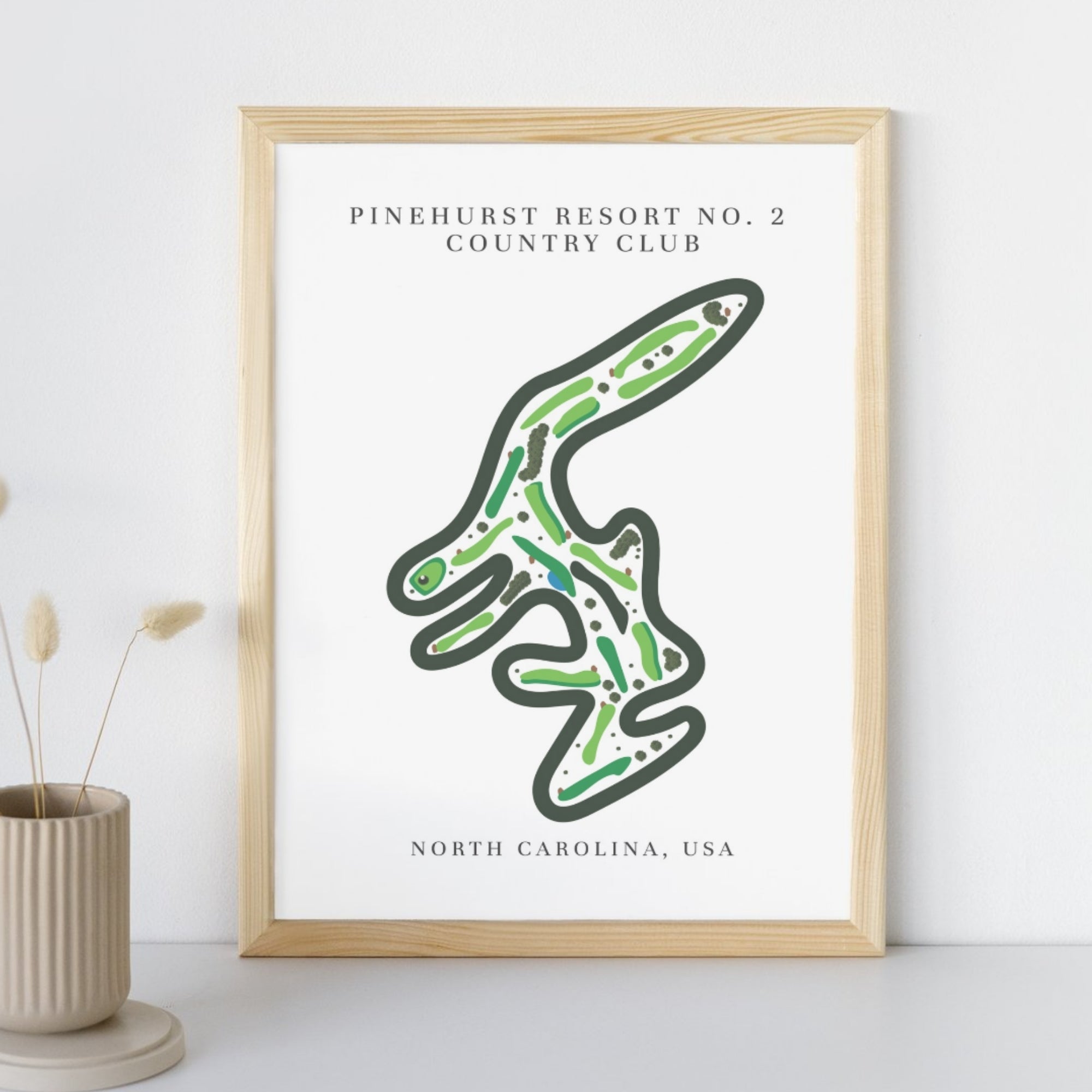 Pinehurst Resort No. 2 Country Club Golf Course Print, North Carolina